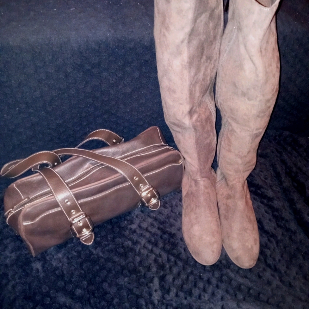Knee High Boots and bag